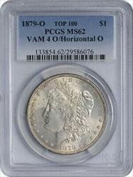 1879-O VAM 4 Morgan Silver Dollar Horizontal O MS62 PCGS