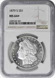 1879-S Morgan Silver Dollar MS64+ NGC