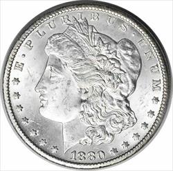 1880-CC Morgan Silver Dollar MS63 Uncertified #1224