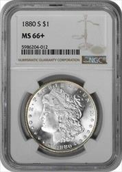 1880-S Morgan Silver Dollar MS66+ NGC