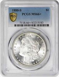 1880-S Morgan Silver Dollar MS66+ PCGS