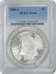 1880-S Morgan Silver Dollar MS66 PCGS