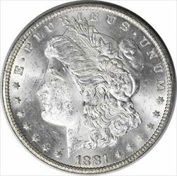 1881-CC Morgan Silver Dollar MS63 Uncertified #227