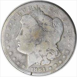 1881-CC Morgan Silver Dollar VG Uncertified #330