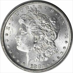 1882-CC Morgan Silver Dollar MS60 Uncertified #128