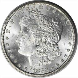 1883-CC Morgan Silver Dollar MS60 Uncertified #133