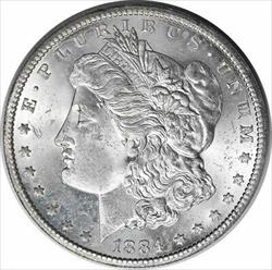 1884-CC Morgan Silver Dollar MS60 Uncertified #1259