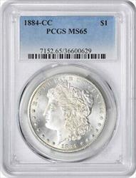 1884-CC Morgan Silver Dollar MS65 PCGS