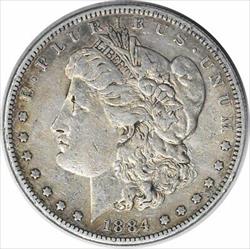 1884-S Morgan Silver Dollar EF Uncertified #1203
