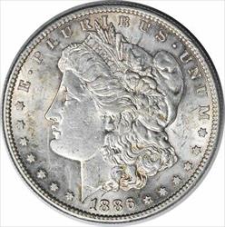 1886-S Morgan Silver Dollar AU58 Uncertified #1204