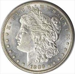 1886-S Morgan Silver Dollar MS60 Uncertified #1100