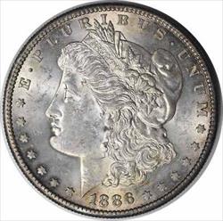 1886-S Morgan Silver Dollar MS60 Uncertified #1101