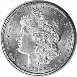 1886-S Morgan Silver Dollar MS60 Uncertified #1110