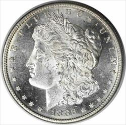 1886-S Morgan Silver Dollar MS63 Uncertified #342
