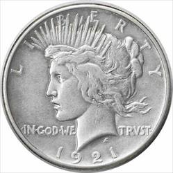 1921 Peace Silver Dollar EF Uncertified #153