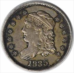 1835 Bust Silver Half Dime Large Date Large 5C EF Uncertified #226