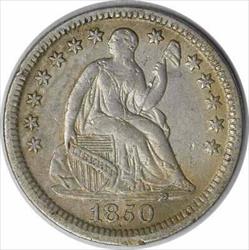 1850 Liberty Seated Silver Half Dime AU Uncertified #1023