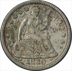 1850 Liberty Seated Silver Half Dime Choice AU Uncertified #1033