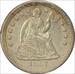 1857-O Liberty Seated Silver Half Dime AU Uncertified #121