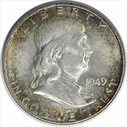 1949 Franklin Silver Half Dollar AU Uncertified #1119