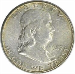 1949 Franklin Silver Half Dollar AU Uncertified #809