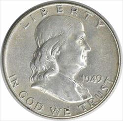 1949 Franklin Silver Half Dollar AU Uncertified #810