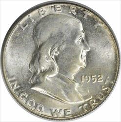 1952 Franklin Silver Half Dollar AU Uncertified #828