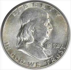 1952-S Franklin Silver Half Dollar AU Uncertified #215