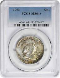 1953 Franklin Silver Half Dollar MS64+ PCGS