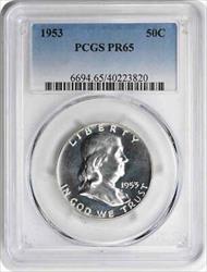 1953 Franklin Silver Half Dollar PR65 PCGS