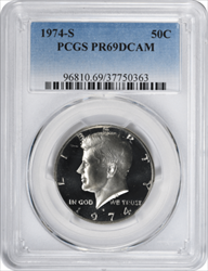 1974-S Kennedy Half Dollar PR69DCAM PCGS