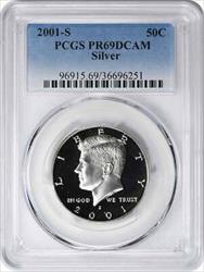 2001-S Kennedy Half Dollar PR69DCAM Silver PCGS