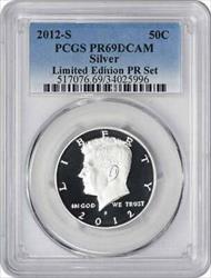 2012-S Kennedy Half Dollar PR69DCAM Limited Edition Silver Proof Set PCGS