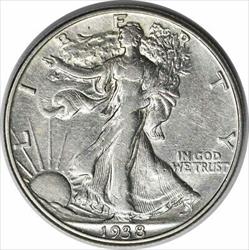 1938-D Walking Liberty Silver Half Dollar EF Uncertified #301