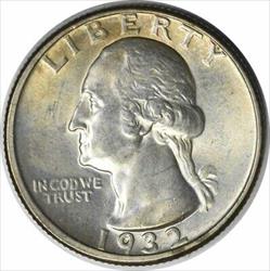 1932-D Washington Silver Quarter MS63 Uncertified #906