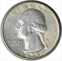 1935-D Washington Silver Quarter AU Uncertified #1143