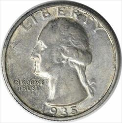 1935-D Washington Silver Quarter AU Uncertified #1144