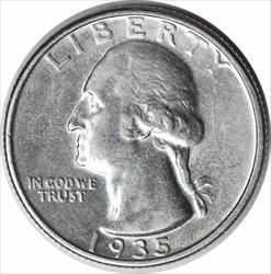 1935-D Washington Silver Quarter AU Uncertified #1145