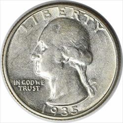 1935-D Washington Silver Quarter AU Uncertified #1146