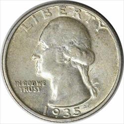 1935-D Washington Silver Quarter AU Uncertified #1147