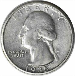 1935-D Washington Silver Quarter AU Uncertified #1148