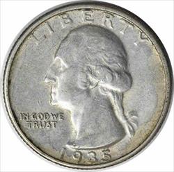 1935-D Washington Silver Quarter AU Uncertified #1149