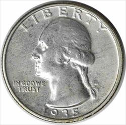1935-D Washington Silver Quarter AU Uncertified #1151
