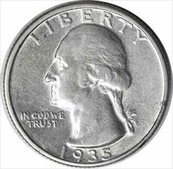 1935-D Washington Silver Quarter AU Uncertified #1152