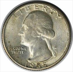 1935-S Washington Silver Quarter MS63 Uncertified #1123