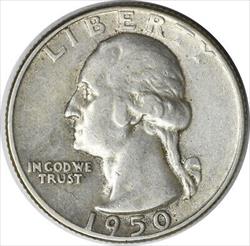 1950-D/S Washington Silver Quarter OMM 1 FS-601 EF Uncertified #118