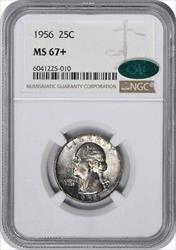 1956 Washington Silver Quarter MS67+ NGC (CAC)