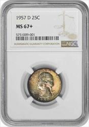 1957-D Washington Silver Quarter MS67+ NGC