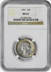 1957 Washington Silver Quarter MS67 NGC