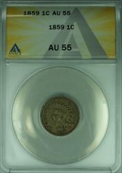 1859 Indian Head Cent 1c ANACS   (10)